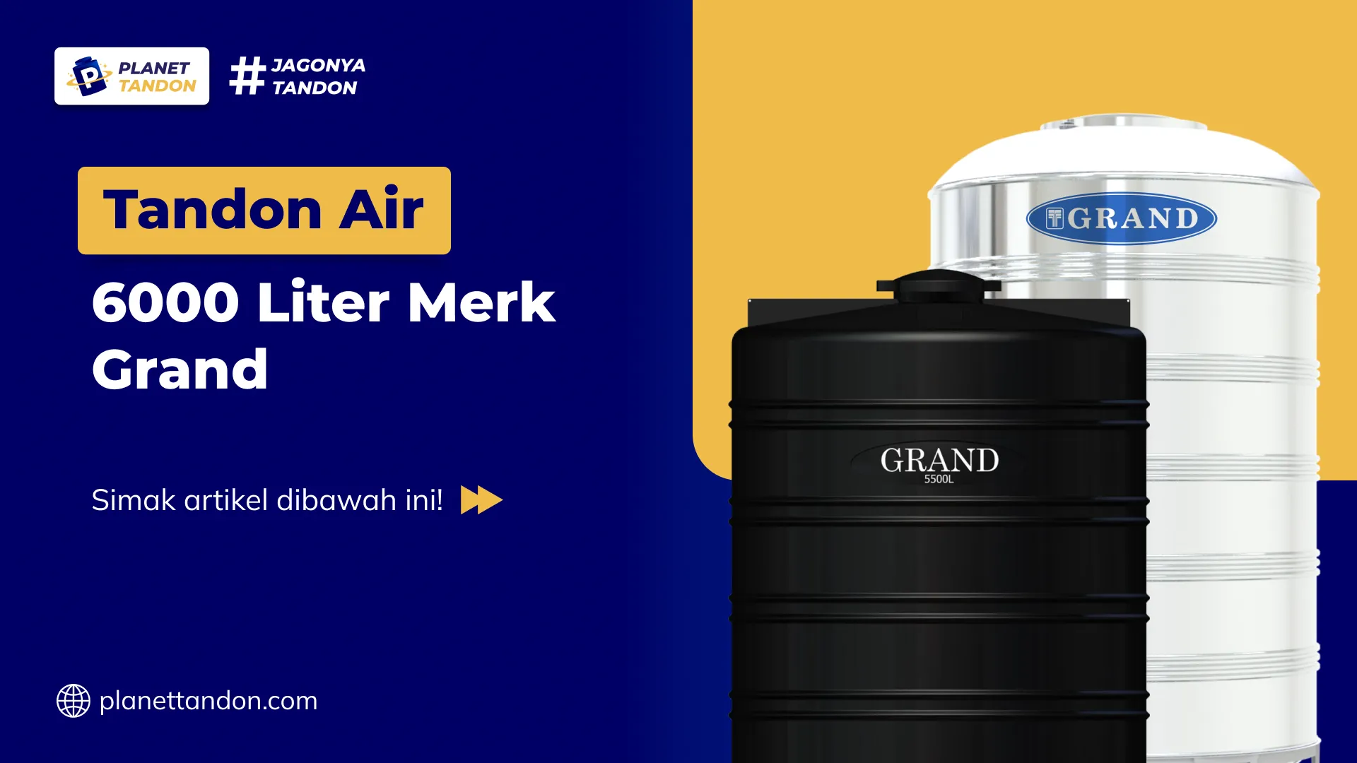 Tandon Air 6000 Liter Merk Grand
