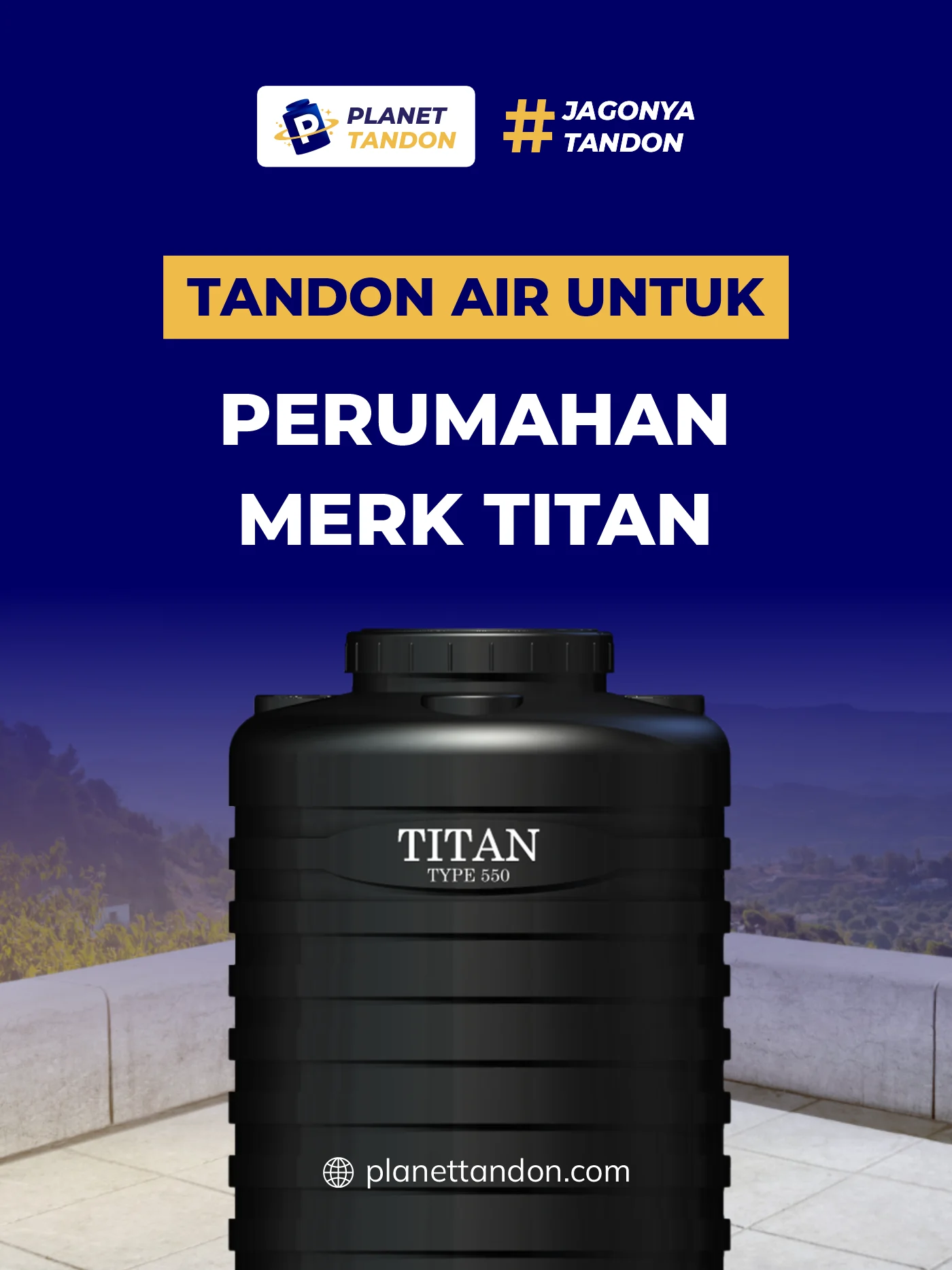 Tandon Air untuk Perumahan Merk Titan