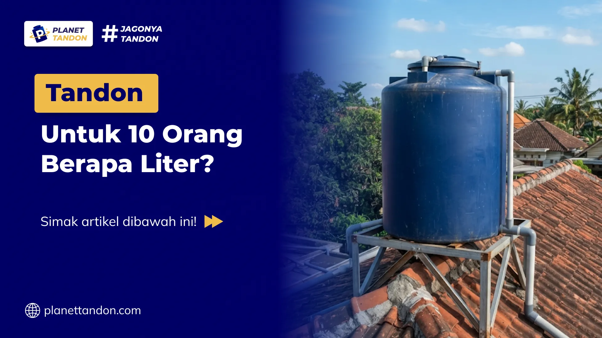 Tandon Untuk 10 Orang Berapa Liter?