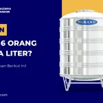 Tandon Untuk 6 Orang Berapa Liter?