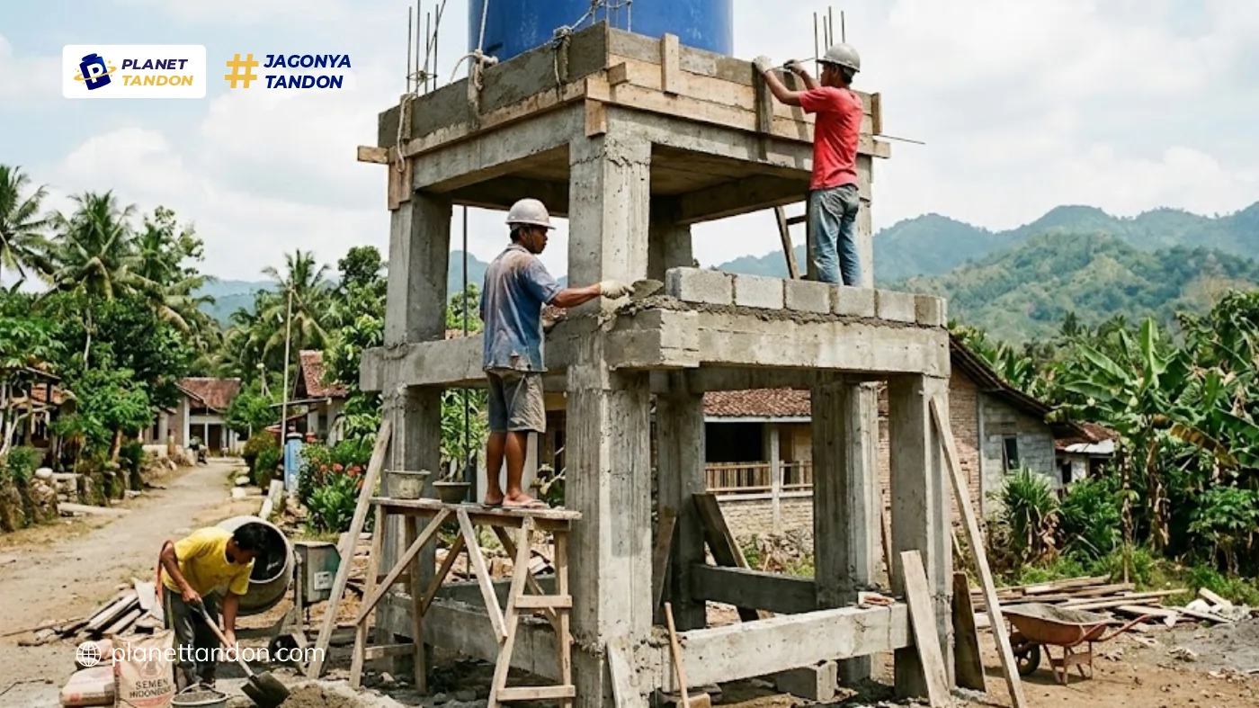 Tips Membangun Tiang Tandon Beton yang Aman