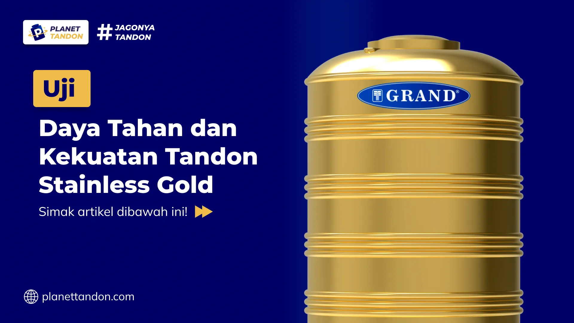 Uji Daya Tahan dan Kekuatan Tandon Stainless Gold