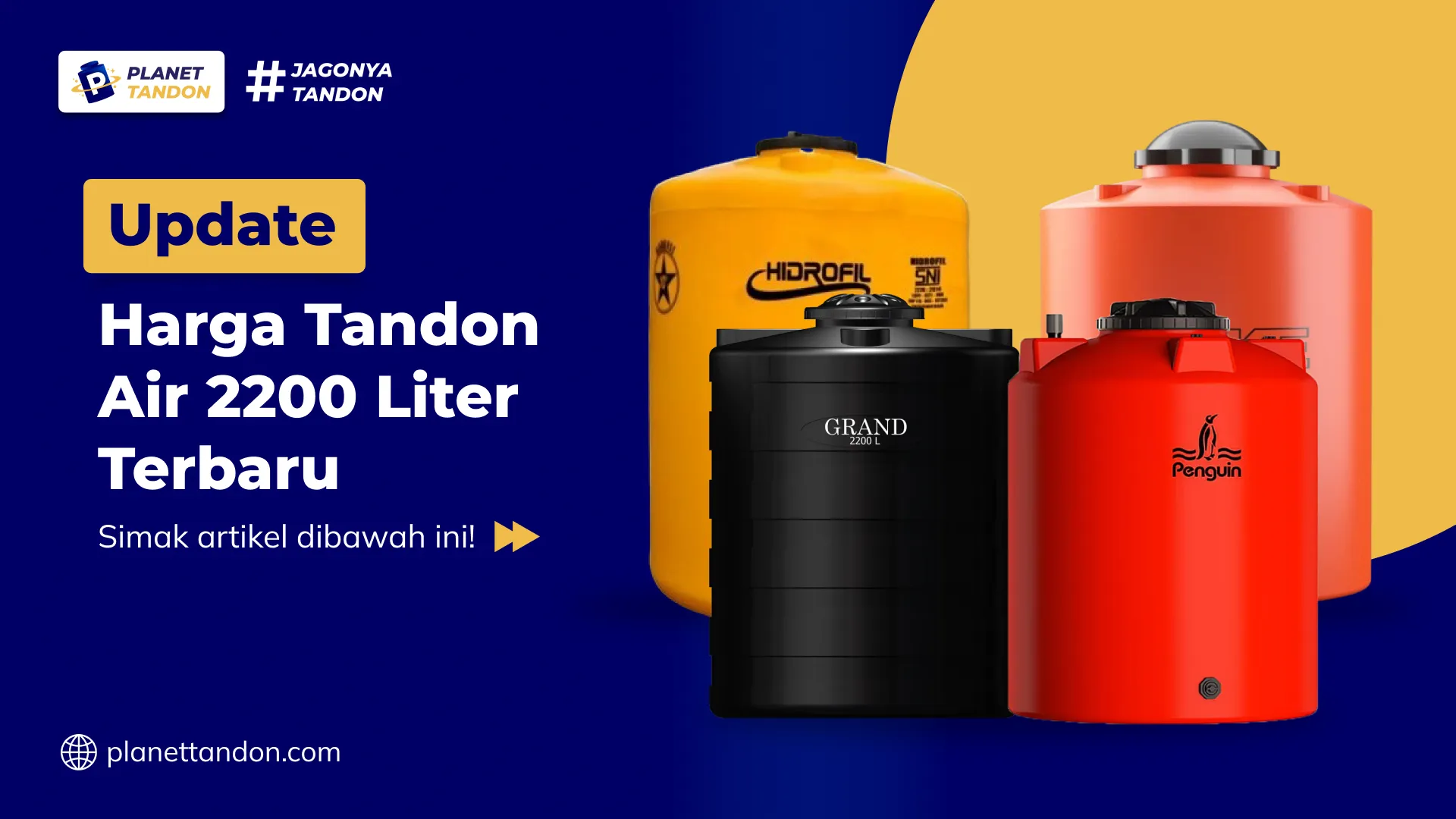 Update Harga Tandon Air 2200 Liter Terbaru