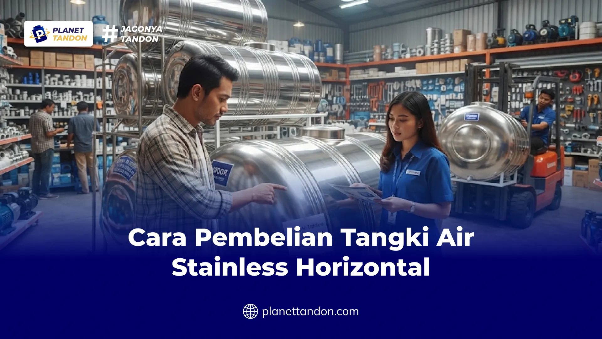 Cara Pembelian Tangki Air Stainless Horizontal Grand 