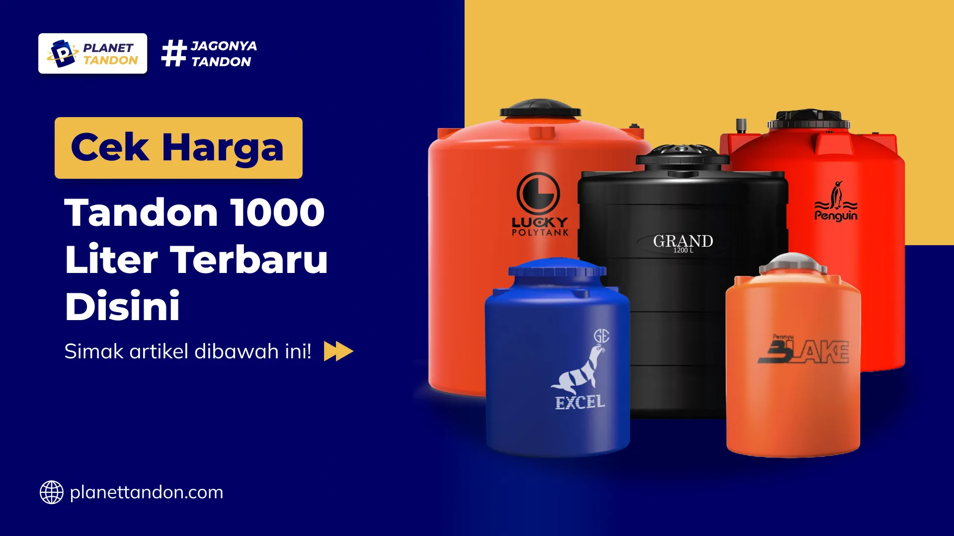 Cek Harga Tandon 1000 Liter Terbaru Disini