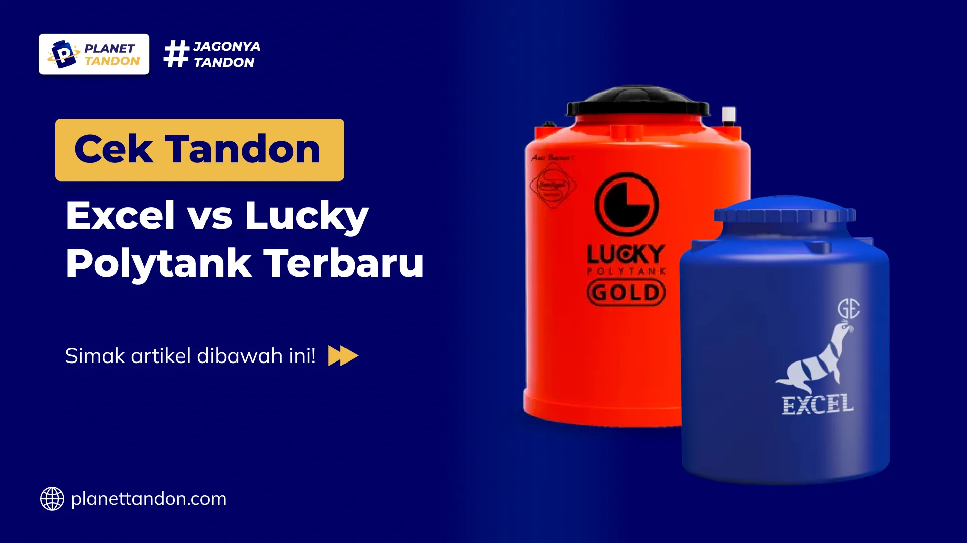 Cek Tandon Excel vs Lucky Polytank Terbaru
