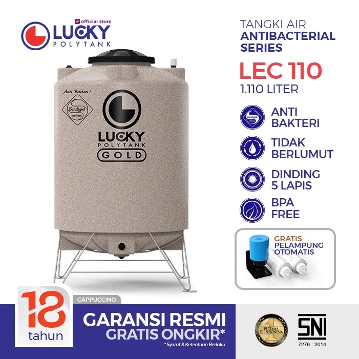 bebas kuras e-clean lucky polytank 1110 liter