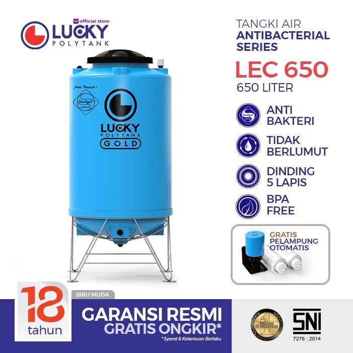 bebas kuras e-clean lucky polytank 650 liter