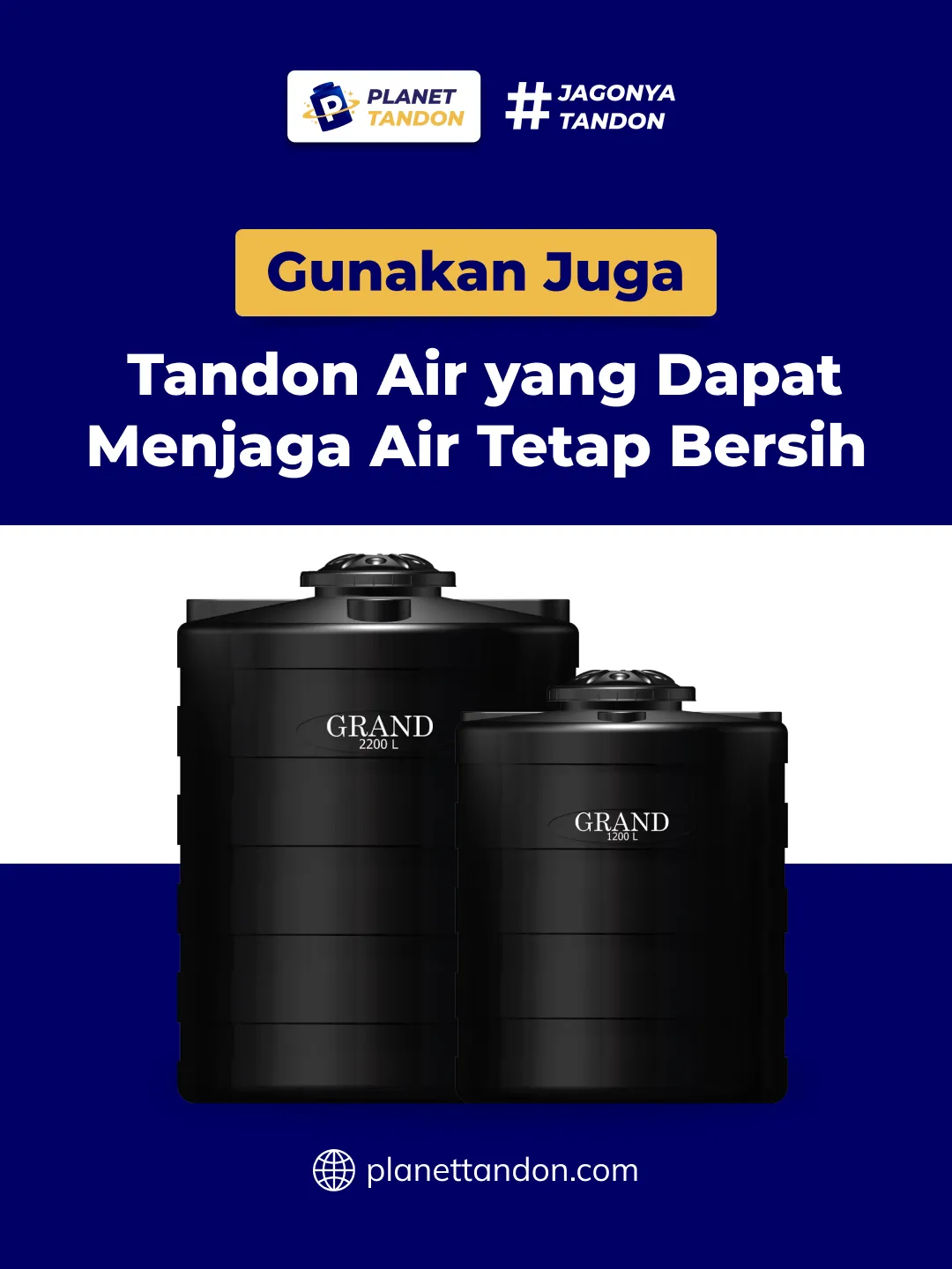 Gunakan Juga Tangki Air yang Dapat Menjaga Air Tetap Bersih