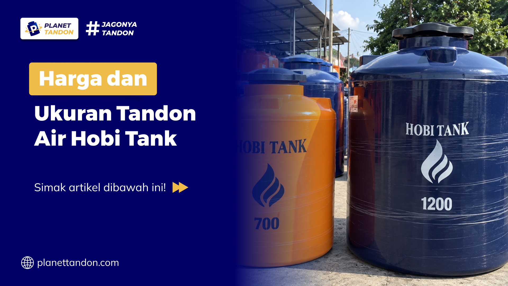 Harga dan Ukuran Tandon Air Hobi Tank