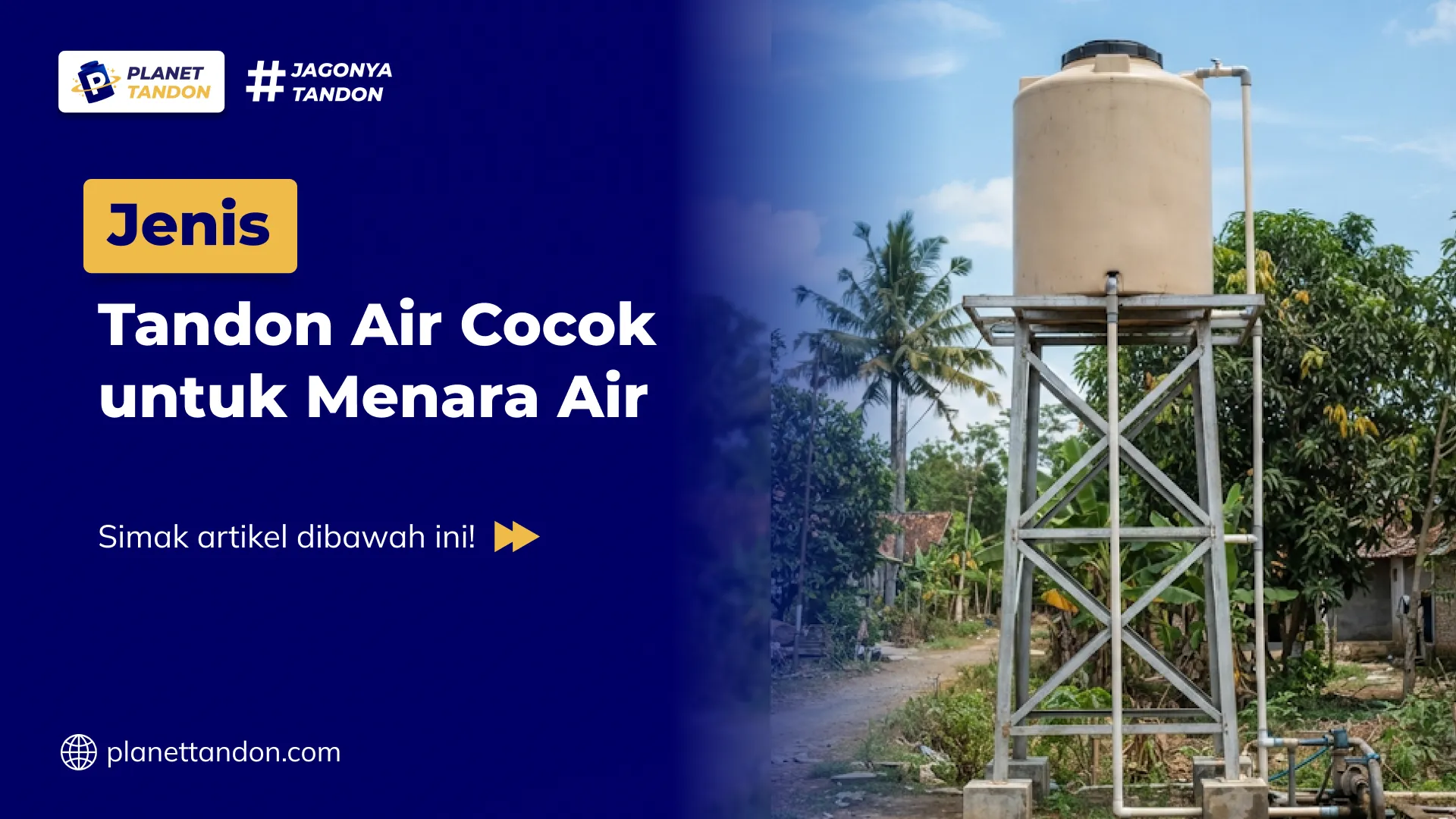 Tandon Air Cocok Untuk Menara Air