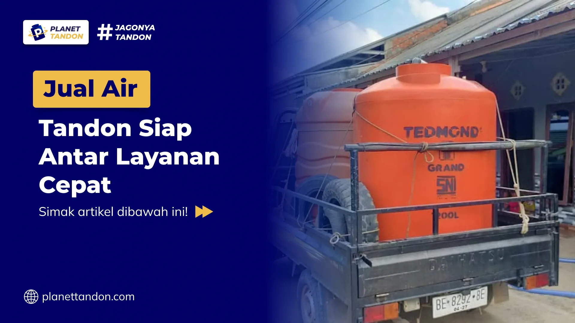 Jual Air Tandon Siap Antar Layanan Cepat