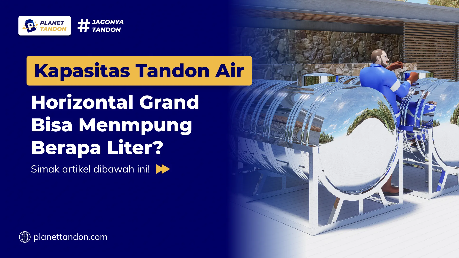 Kapasitas Tandon Air Horizontal