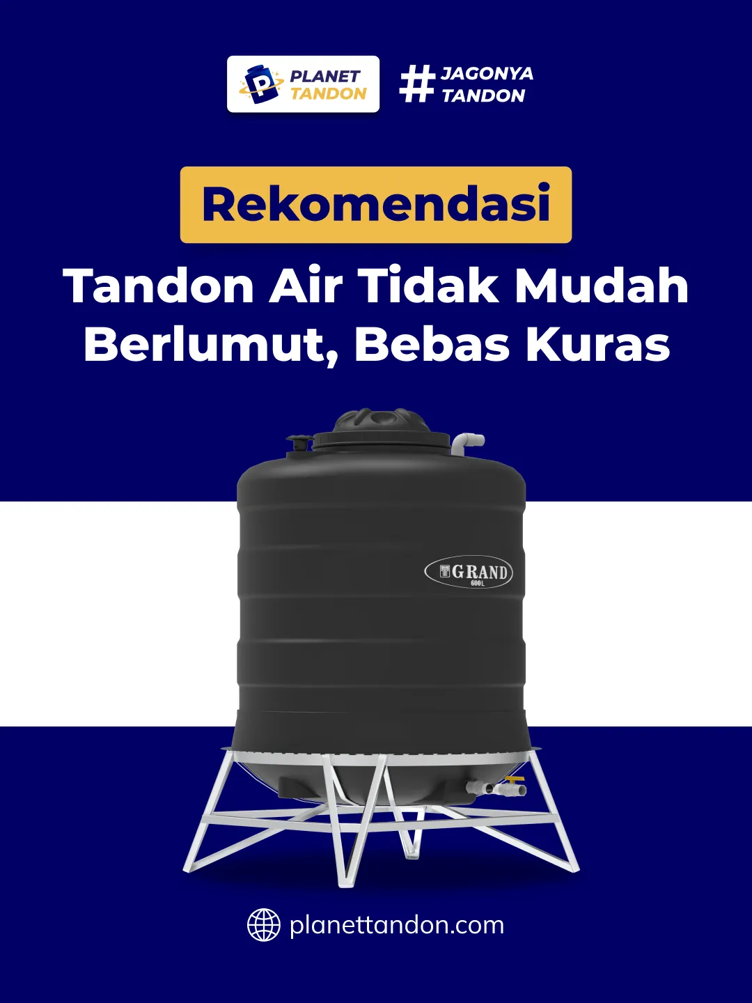 Rekomendasi Tandon Air Tidak Mudah Berlumut, Bebas Kuras