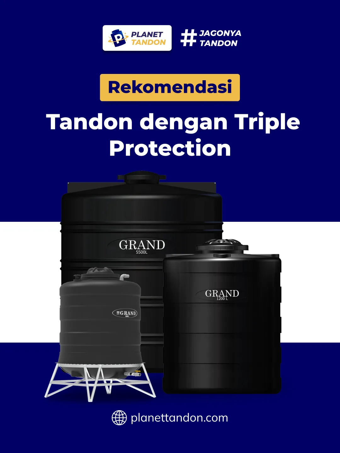 Rekomendasi Tandon dengan Triple Protection