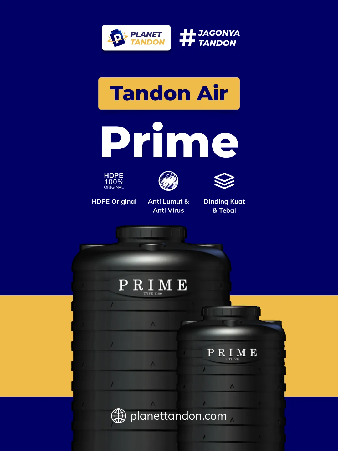 Gunakan Tandon Air Prime untuk di Menara Air