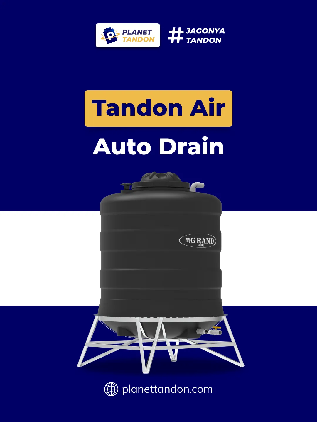 Tandon Air Auto Drain untuk Sistem Air Lebih Praktis