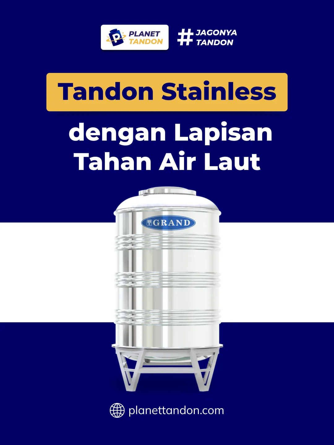 Tandon Stainless dengan Lapisan Tahan Air Laut