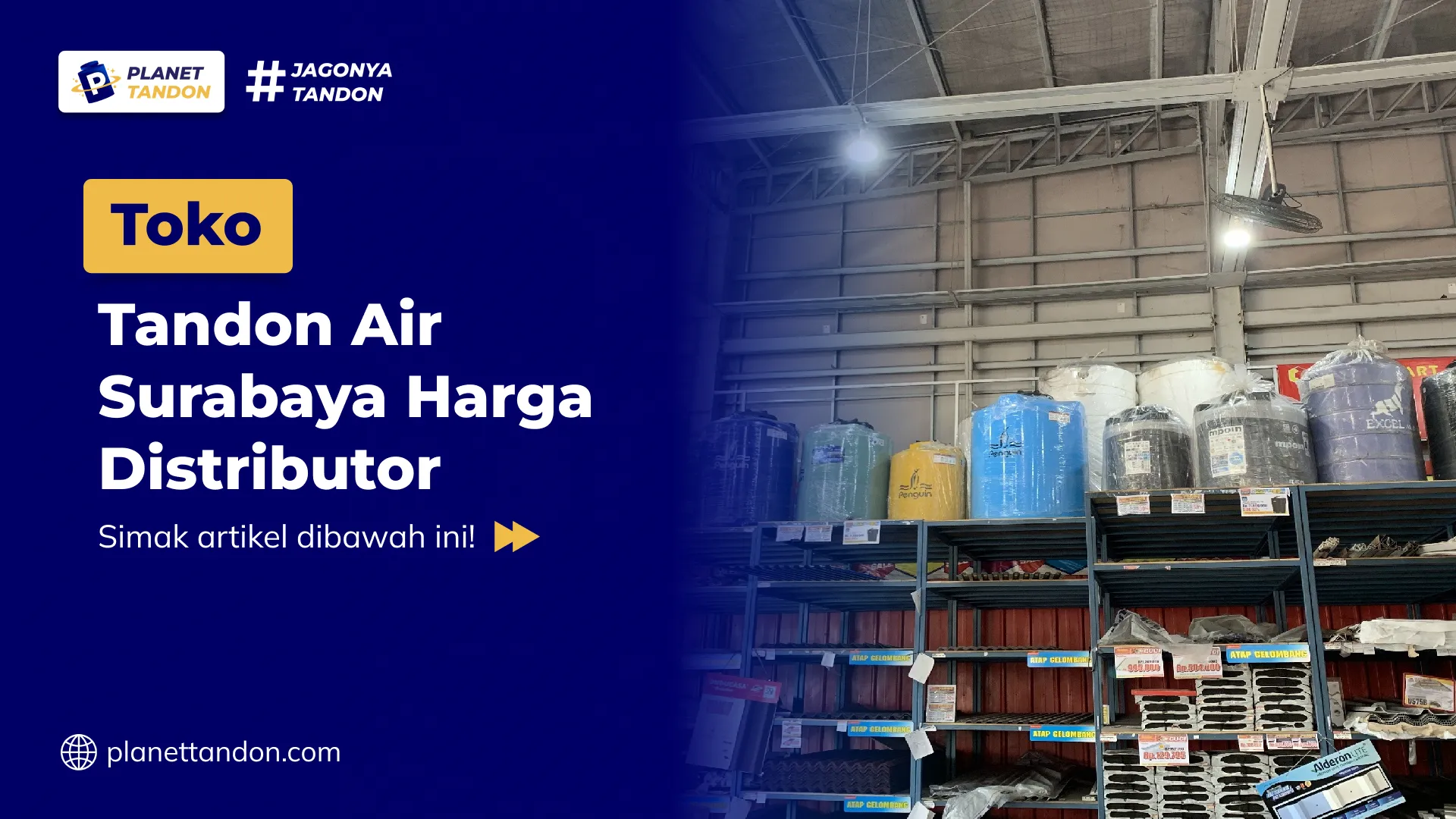 Toko Tandon Air Surabaya Harga Distributor